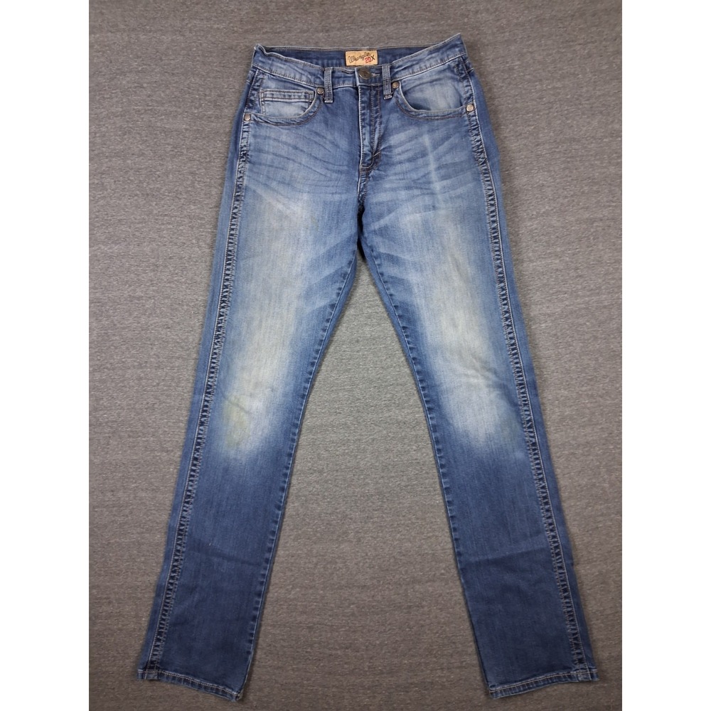 Wrangler 20X Mens Jeans 30x35 Blue Denim Style 44 Slim Straight Tall Rodeo Ranch